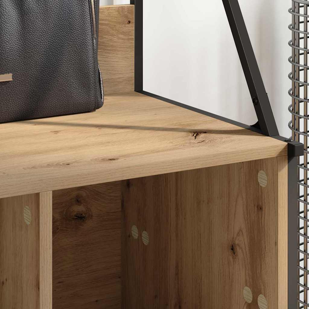 Kleiderständer Artisan-Eiche 100 x 41 x 184 cm Holzwerkstoff