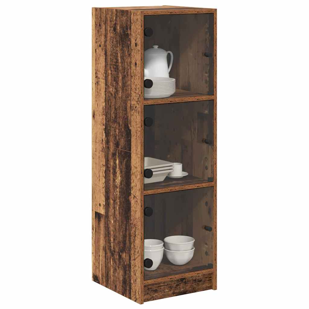 Highboard Altholz 35 x 37 x 109 cm Holzwerkstoff