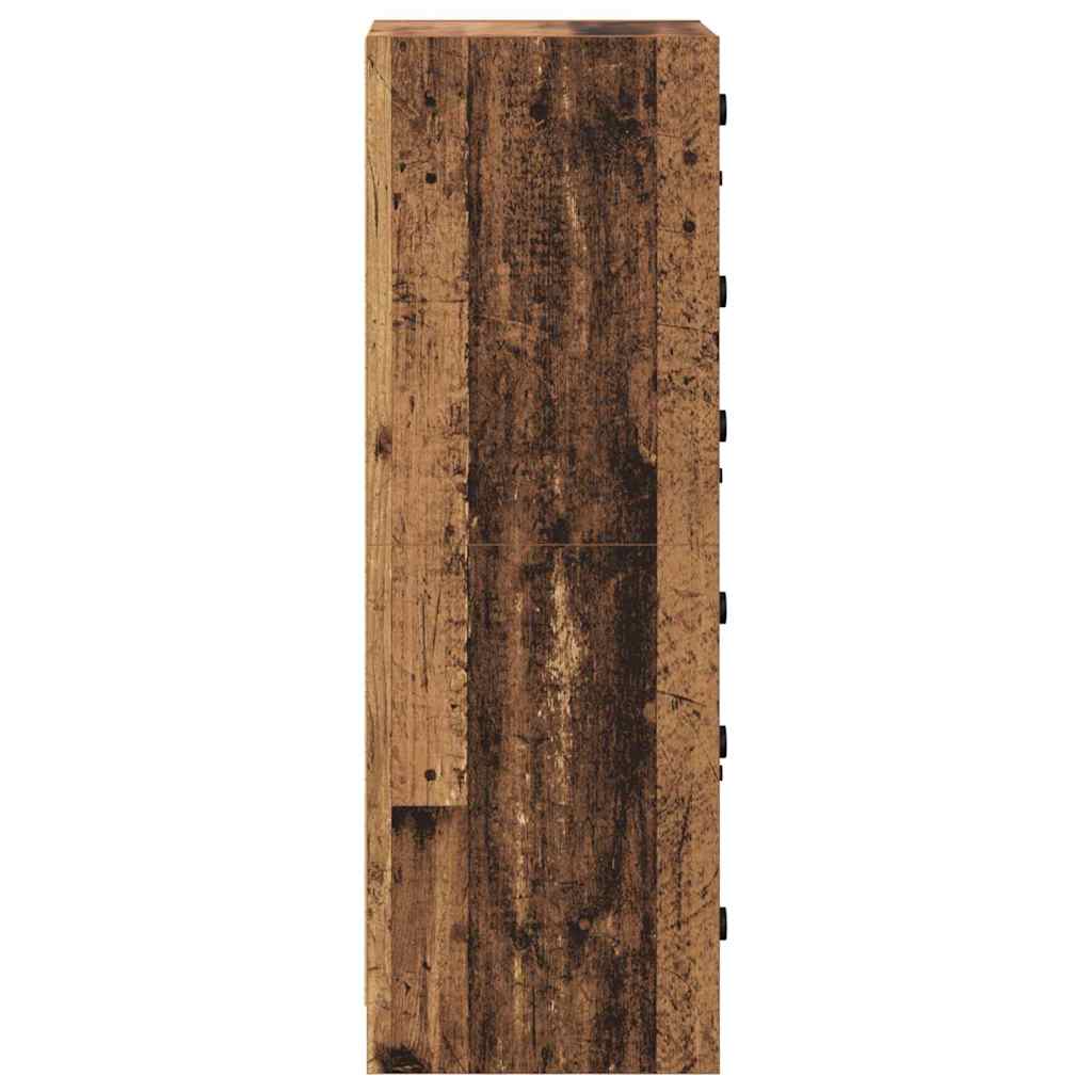 Highboard Altholz 35 x 37 x 109 cm Holzwerkstoff