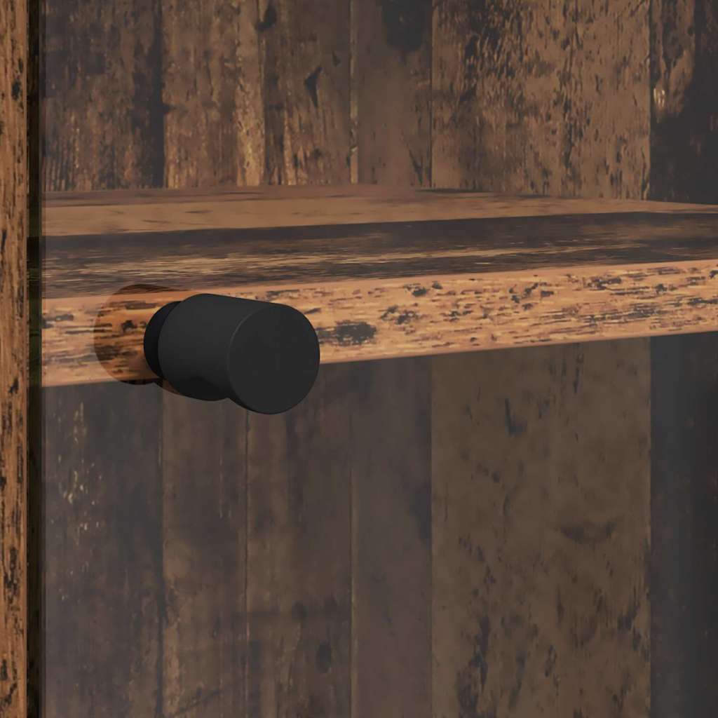 Highboard Altholz 35 x 37 x 142 cm Holzwerkstoff