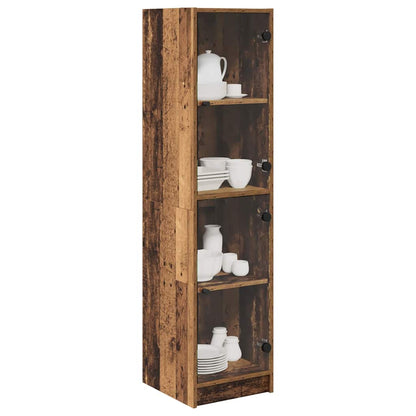 Highboard Altholz 35 x 37 x 142 cm Holzwerkstoff