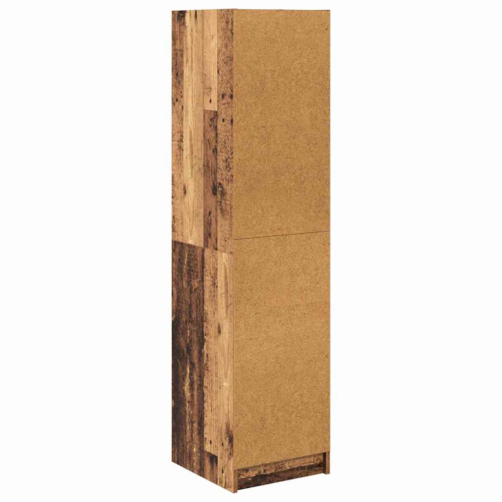 Highboard Altholz 35 x 37 x 142 cm Holzwerkstoff