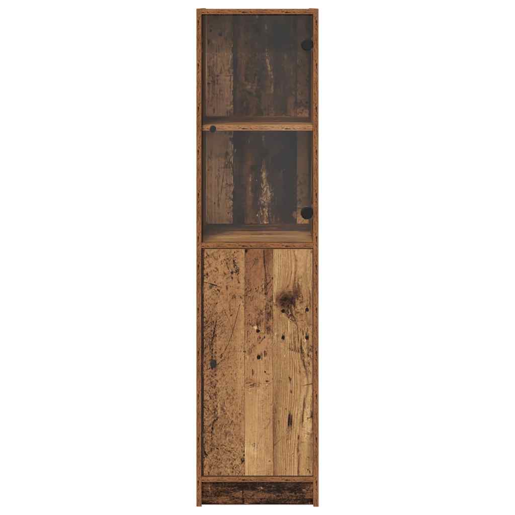 Highboard Altholz 35 x 37 x 142 cm Holzwerkstoff