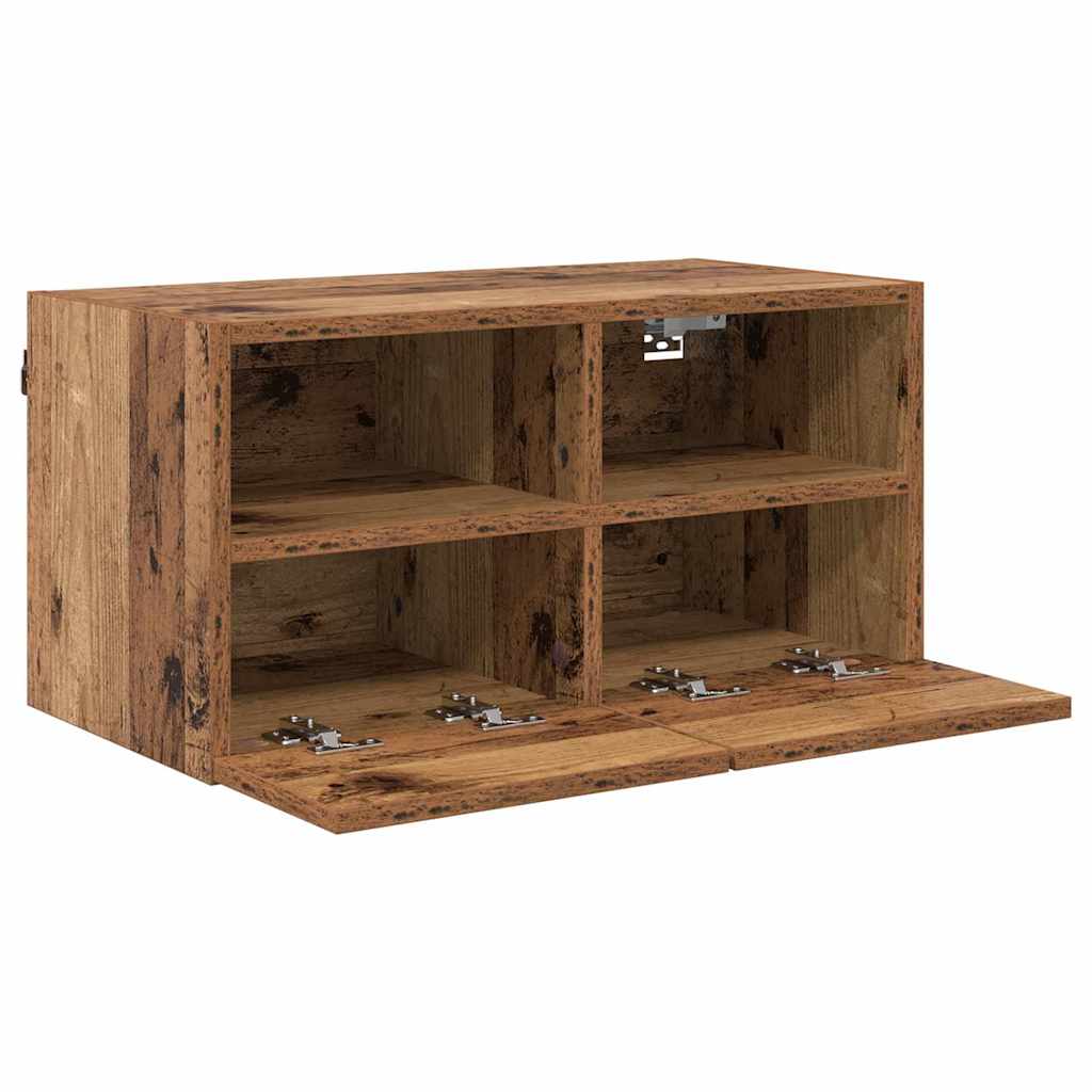 TV-Wandregale 2 pcs Altholz 60 x 30 x 30 cm Holzwerkstoff