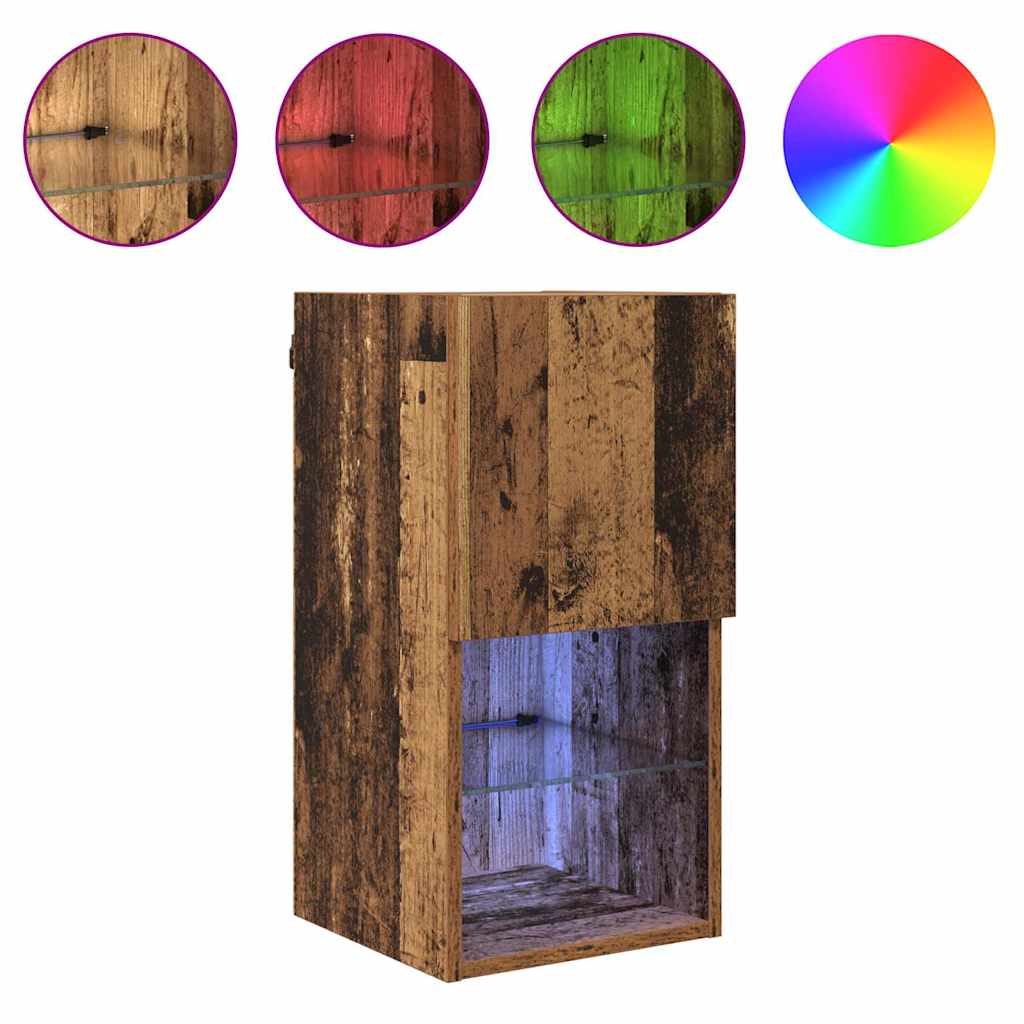 Wandmontierte TV-Schränke 2 pcs Altholz 30,5 x 30 x 60 cm