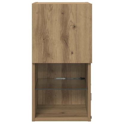 Wandmontierter TV-Schrank Artisan-Eiche 30,5 x 30 x 60 cm