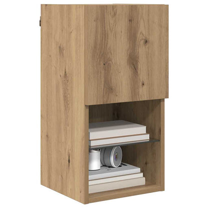 Wandmontierter TV-Schrank Artisan-Eiche 30,5 x 30 x 60 cm