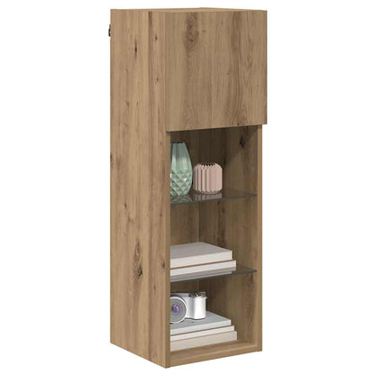 Wandmontierter TV-Schrank Artisan-Eiche 30,5 x 30 x 90 cm