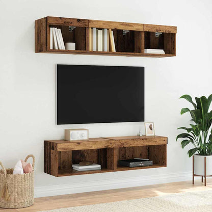 TV-Schränk Wandmontiert Altholz 60 x 30 x 30 cm Holzwerkstoff