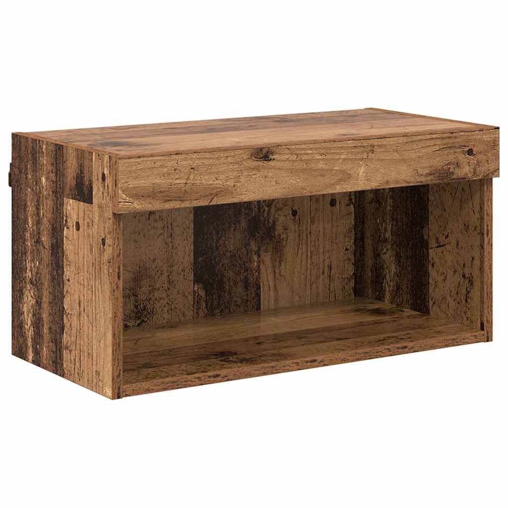 TV-Schränk Wandmontiert Altholz 60 x 30 x 30 cm Holzwerkstoff