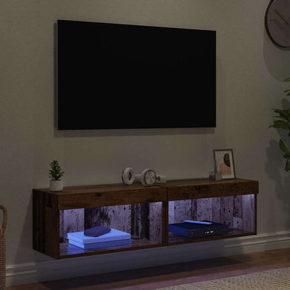 Fernsehtische 2 pcs Altholz 60 x 30 x 30 cm Holzwerkstoff