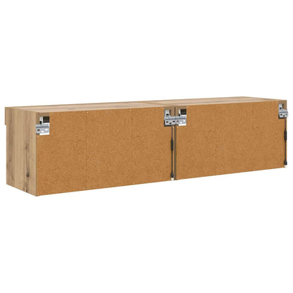 Fernsehtische 2 pcs Artisan-Eiche 60 x 30 x 30 cm Holzwerkstoff