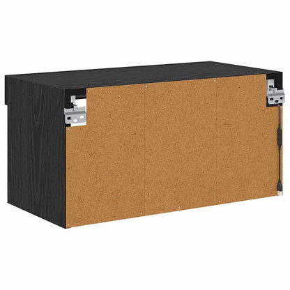 TV-Schränk Schwarz Eichen-Optik 60 x 30 x 30 cm Holzwerkstoff