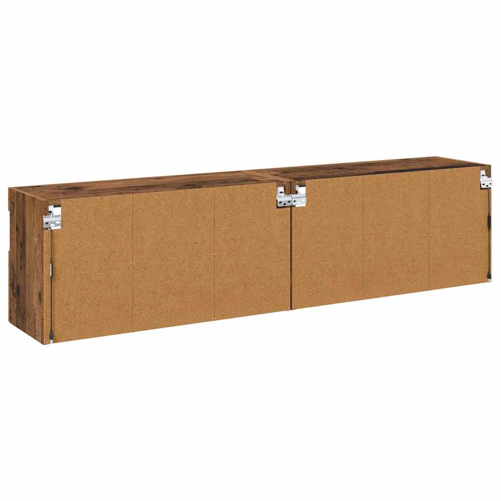 TV-Wandregale 2 pcs Altholz 80 x 30 x 40 cm Holzwerkstoff
