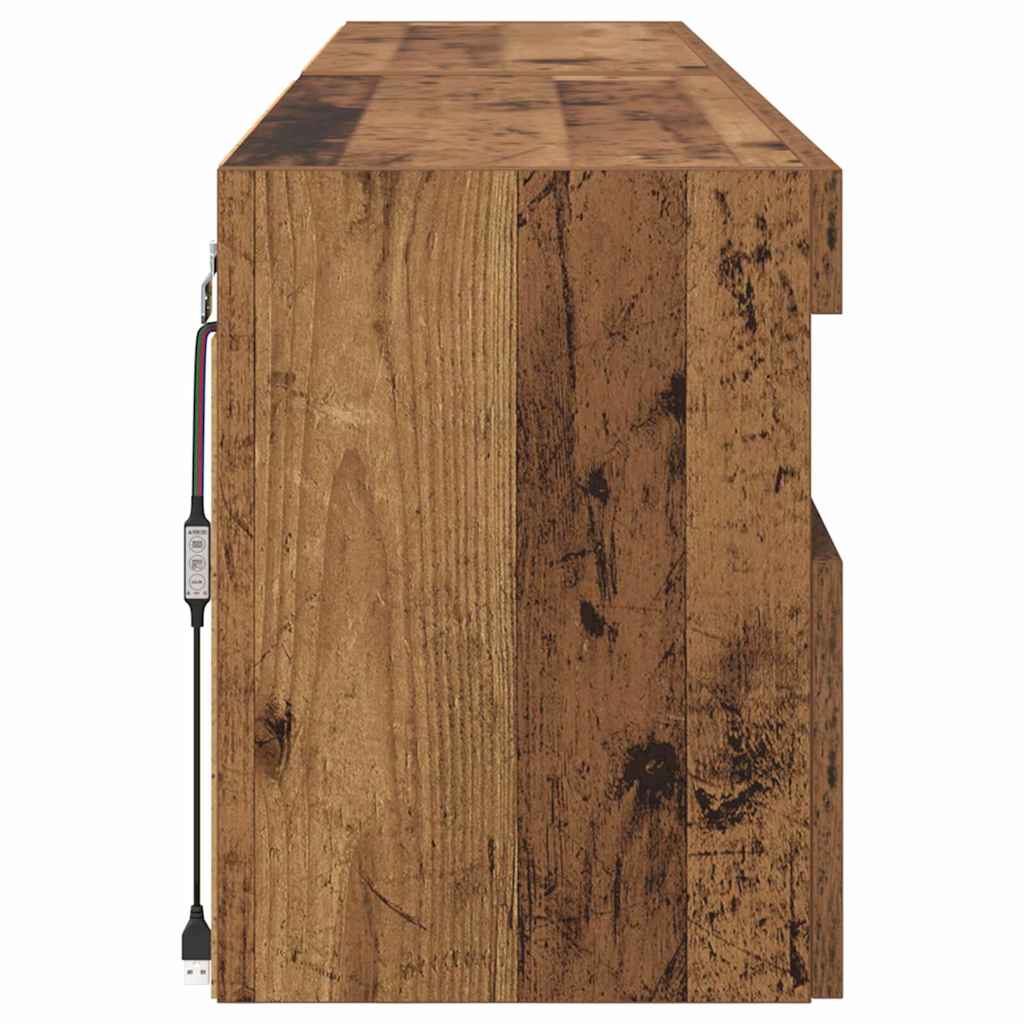 TV-Wandregale 2 pcs Altholz 80 x 30 x 40 cm Holzwerkstoff
