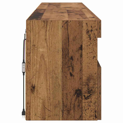 TV-Wandregale 2 pcs Altholz 80 x 30 x 40 cm Holzwerkstoff
