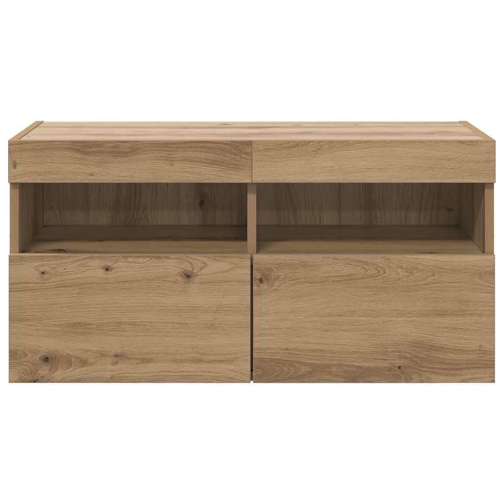 TV-Wandschrank Artisan-Eiche 80 x 30 x 40 cm Holzwerkstoff