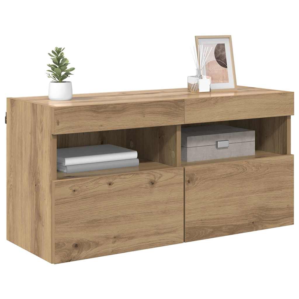 TV-Wandschrank Artisan-Eiche 80 x 30 x 40 cm Holzwerkstoff