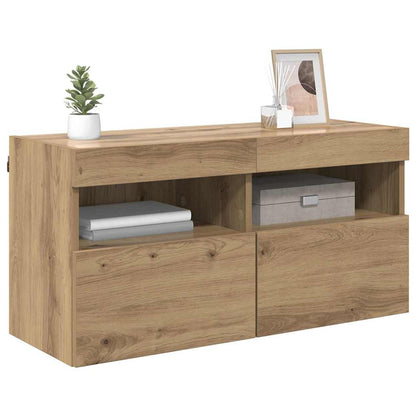 TV-Wandschrank Artisan-Eiche 80 x 30 x 40 cm Holzwerkstoff