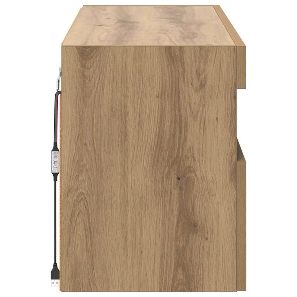 TV-Wandschrank Artisan-Eiche 80 x 30 x 40 cm Holzwerkstoff