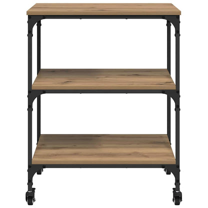 Küchentrolley Artisan-Eiche 60 x 41 x 76 cm Holzwerkstoff