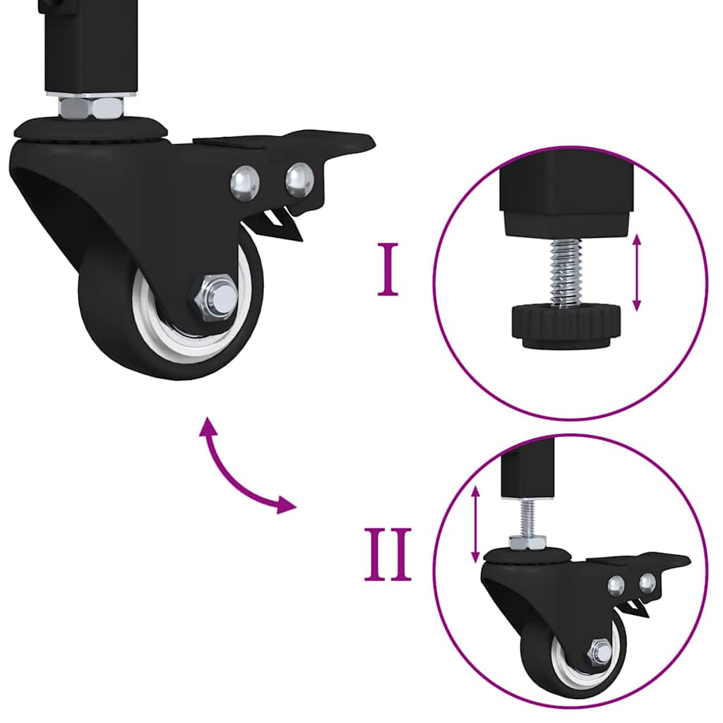 Küchentrolley Artisan-Eiche 60 x 41 x 80,5 cm Holzwerkstoff