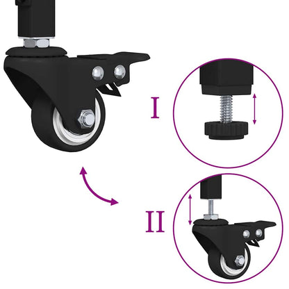 Küchentrolley Artisan-Eiche 60 x 41 x 80,5 cm Holzwerkstoff