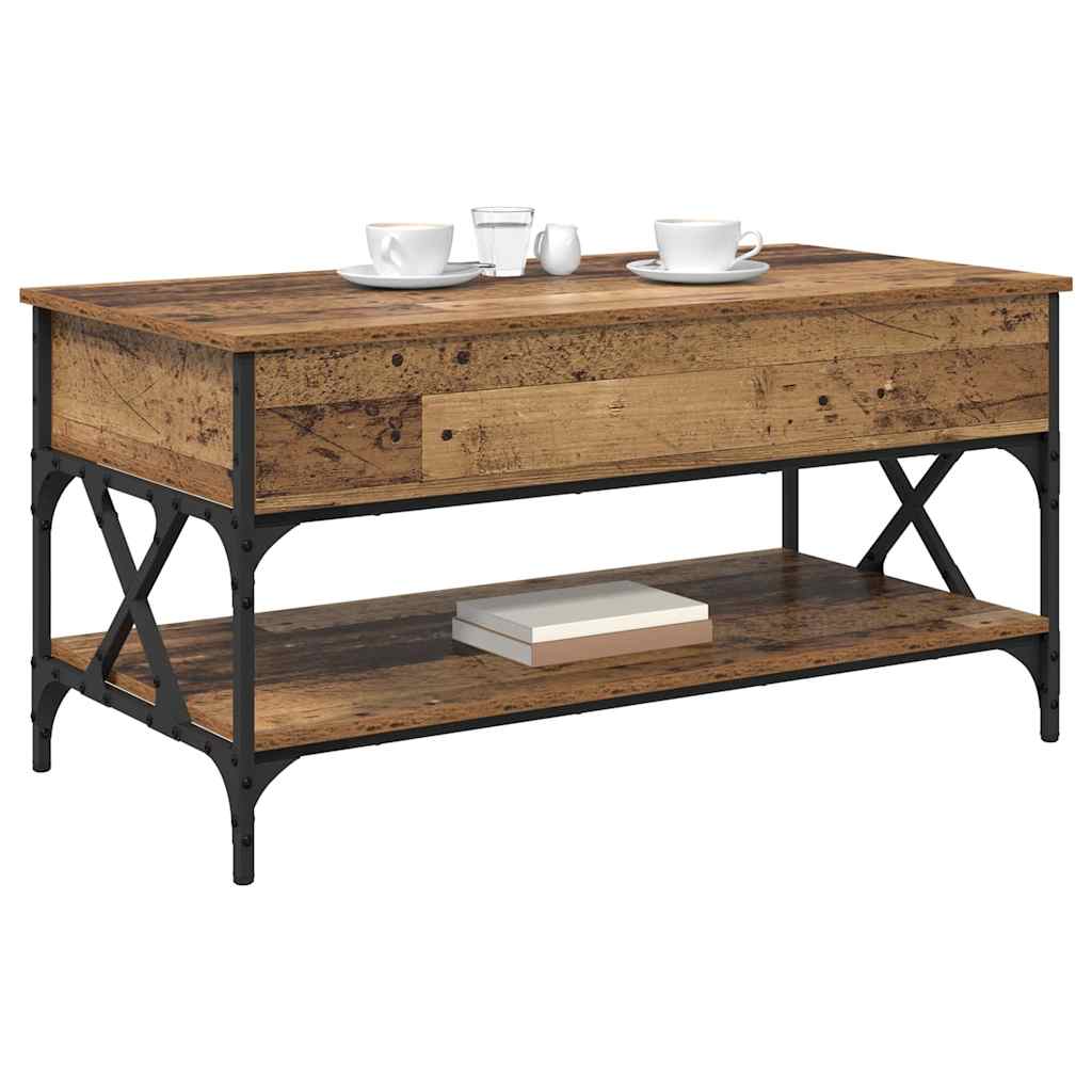 Couchtisch Altholz 100 x 50 x 50 cm Holzwerkstoff