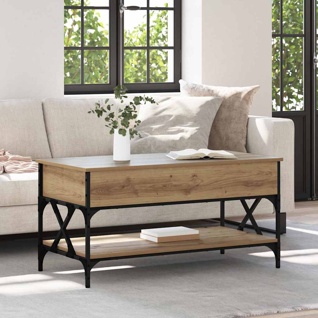 Couchtisch Artisan-Eiche 100 x 50 x 50 cm Holzwerkstoff