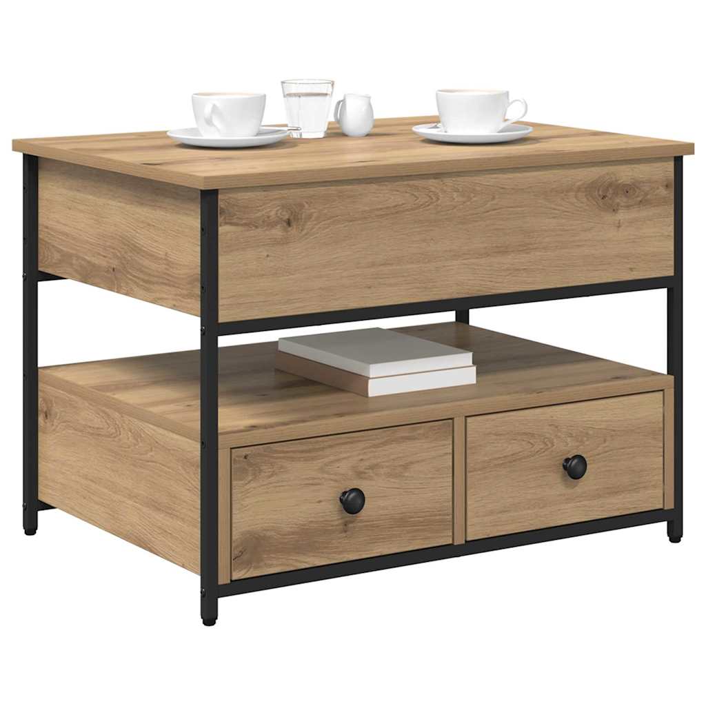 Couchtisch Artisan-Eiche 70 x 50 x 54,5 cm Holzwerkstoff