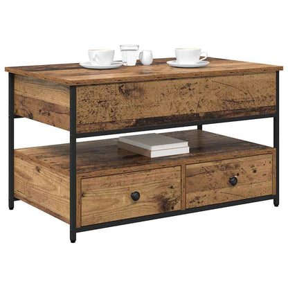 Couchtisch mit Schubladen Altholz 85 x 50 x 50 cm Holzwerkstoff