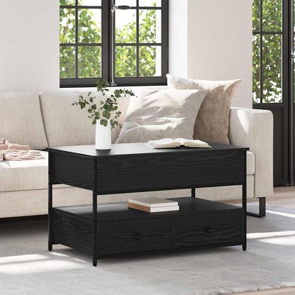 Couchtisch Schwarz Eichen-Optik 85 x 50 x 50 cm Holzwerkstoff