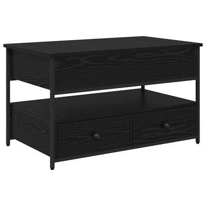 Couchtisch Schwarz Eichen-Optik 85 x 50 x 50 cm Holzwerkstoff