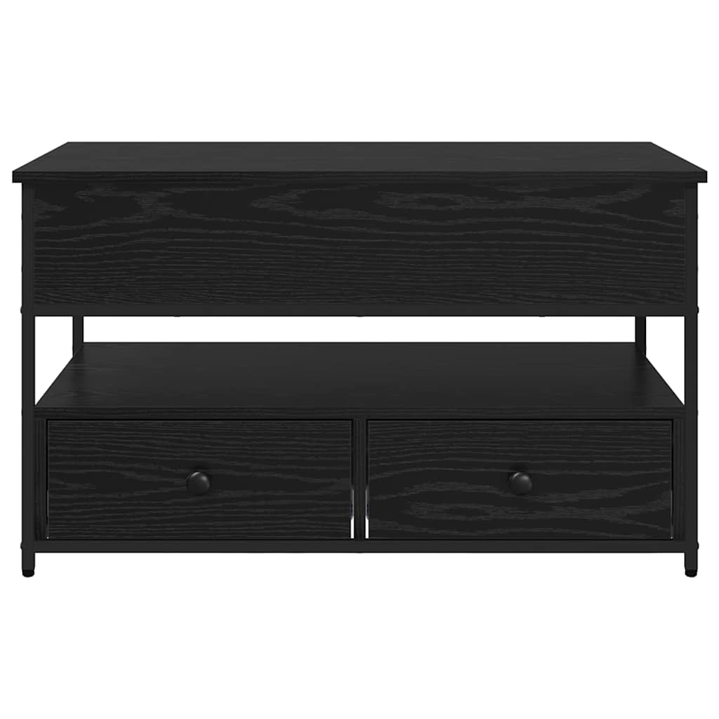 Couchtisch Schwarz Eichen-Optik 85 x 50 x 50 cm Holzwerkstoff