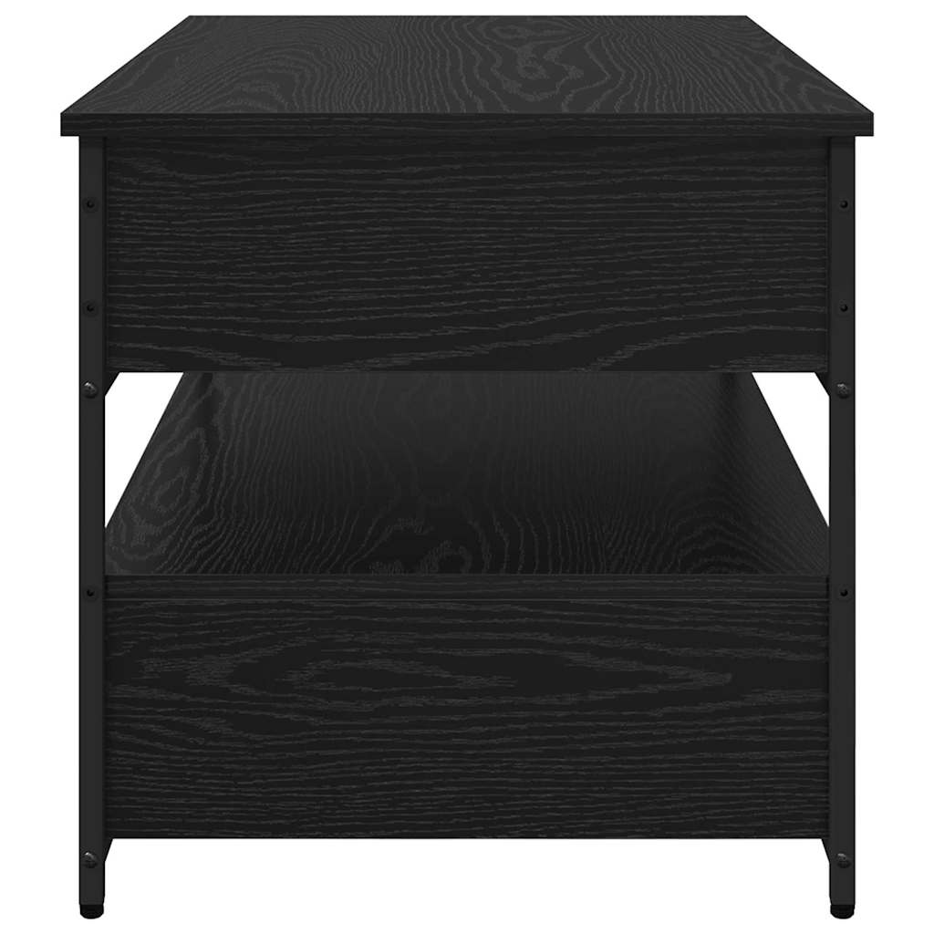 Couchtisch Schwarz Eichen-Optik 85 x 50 x 50 cm Holzwerkstoff