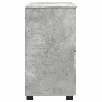 Badezimmerschrank mit Schubladen Beton Grau 76,5 x 35 x 64 cm