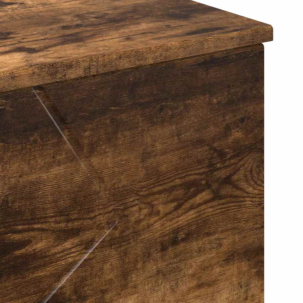 Badezimmerschrank mit Tür Geräucherte Eiche 76,5 x 35 x 64 cm