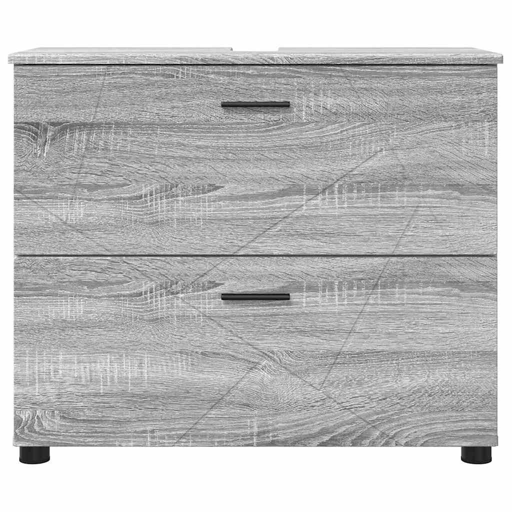 Badezimmerschrank mit Speicher Graues Sonoma 76,5 x 35 x 64 cm