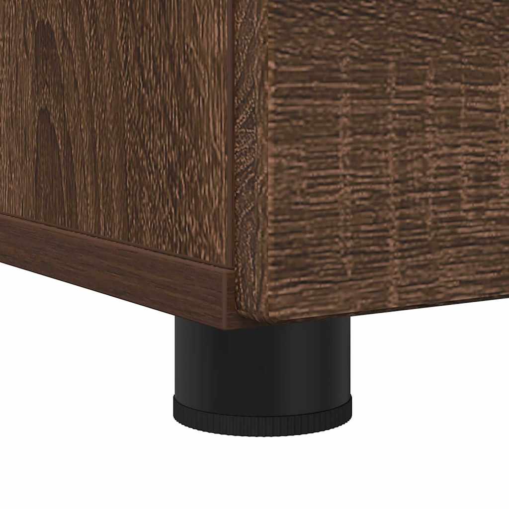 Badezimmerschrank mit Tür Braun Eichen-Optik 76,5 x 35 x 64 cm