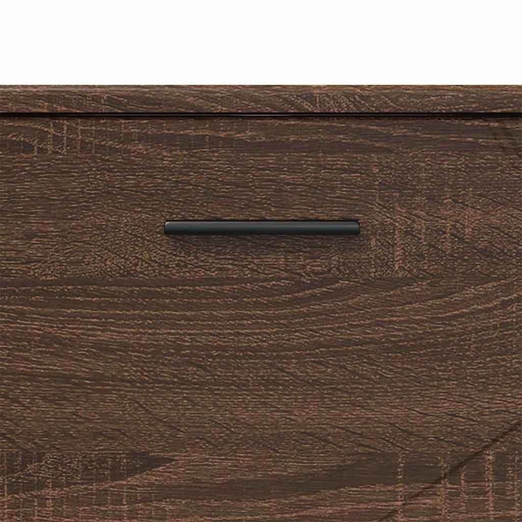 Badezimmerschrank mit Tür Braun Eichen-Optik 76,5 x 35 x 64 cm