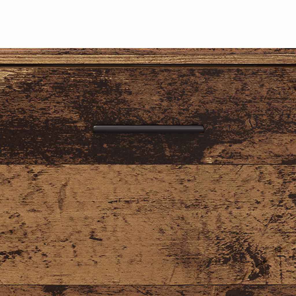 Badezimmerschrank mit Schubladen Altholz 76,5 x 35 x 64 cm