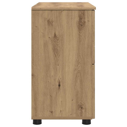 Badezimmerschrank mit Speicher Artisan-Eiche 76,5 x 35 x 64 cm