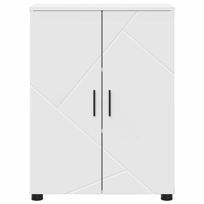 Badezimmer Schrank mit Regal Weiß 60 x 35 x 80 cm Holzwerkstoff