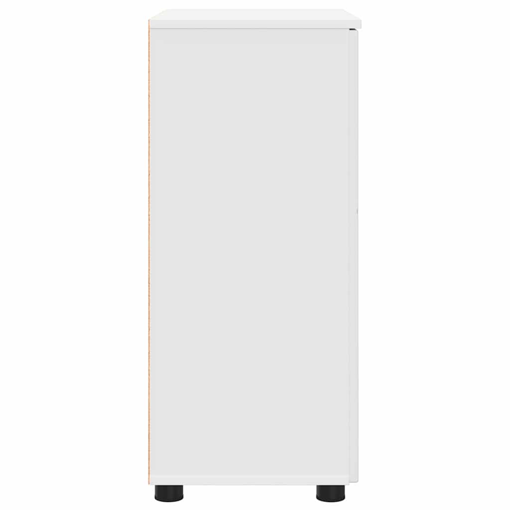 Badezimmer Schrank mit Regal Weiß 60 x 35 x 80 cm Holzwerkstoff