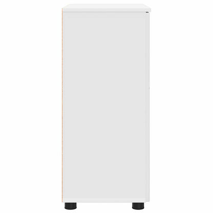 Badezimmer Schrank mit Regal Weiß 60 x 35 x 80 cm Holzwerkstoff
