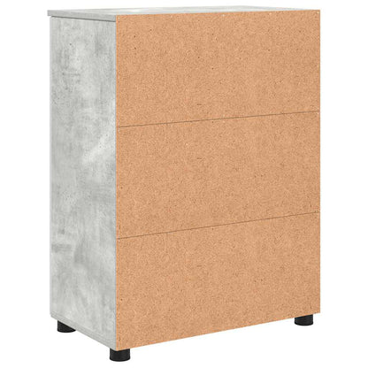 Badezimmerschrank mit Speicher Beton Grau 60 x 35 x 80 cm