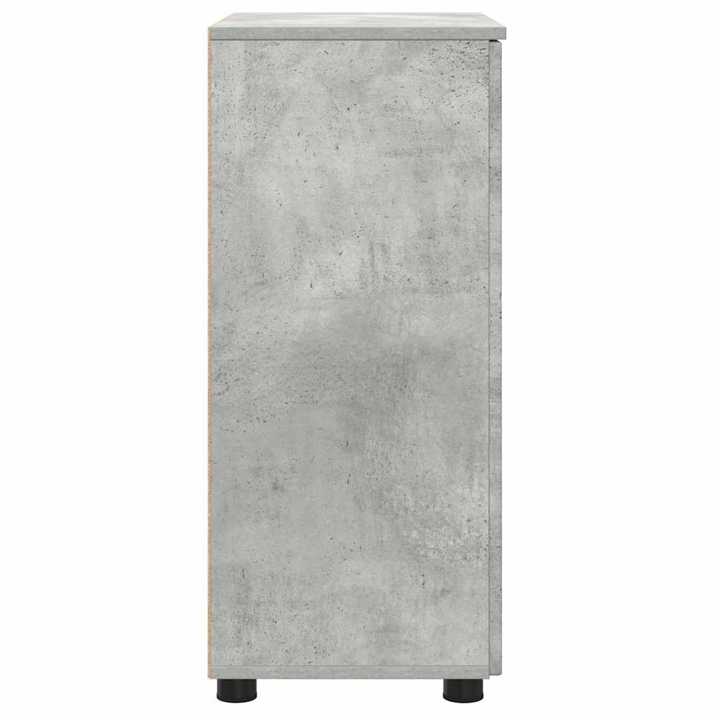 Badezimmerschrank mit Speicher Beton Grau 60 x 35 x 80 cm
