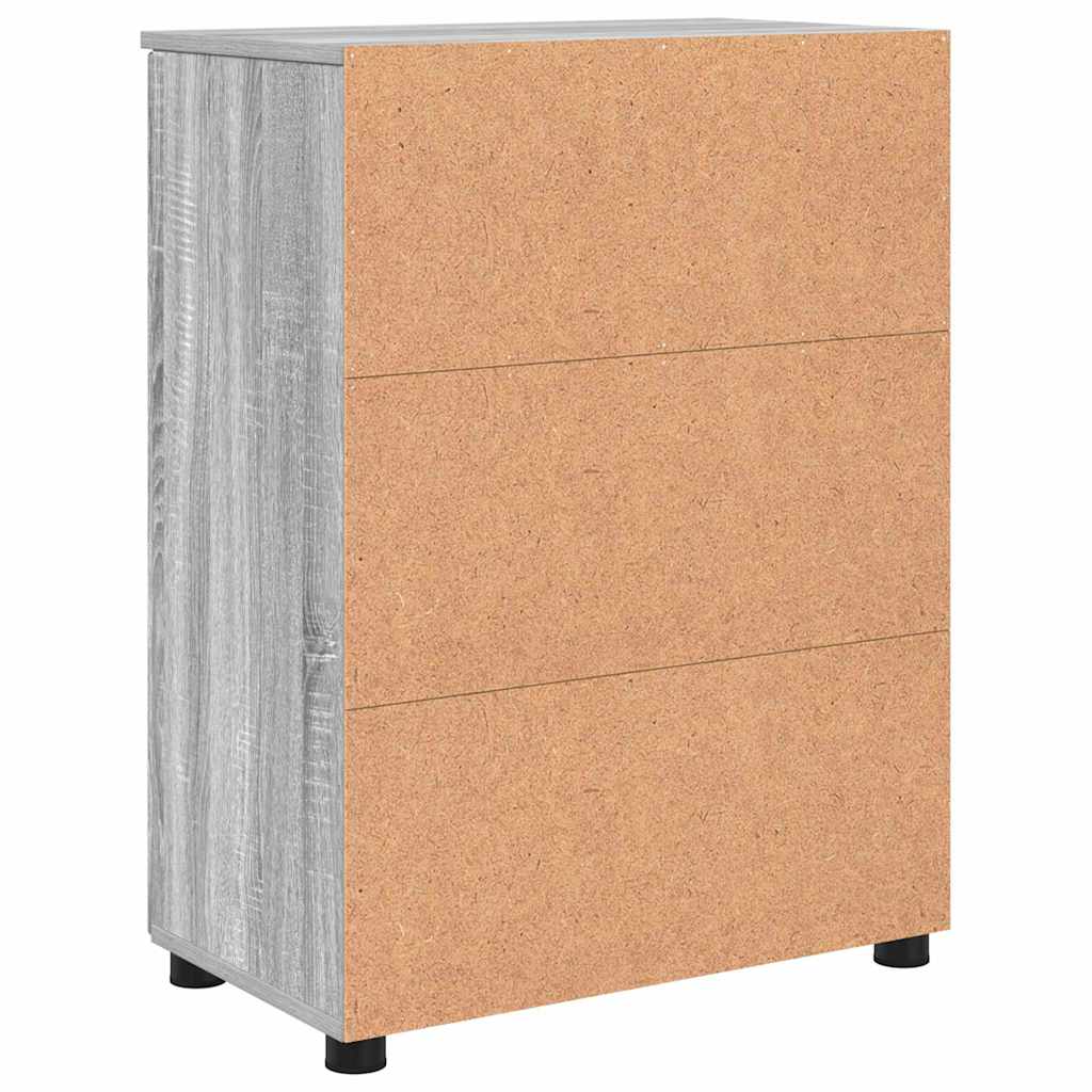 Badezimmerschrank mit Speicher Graues Sonoma 60 x 35 x 80 cm