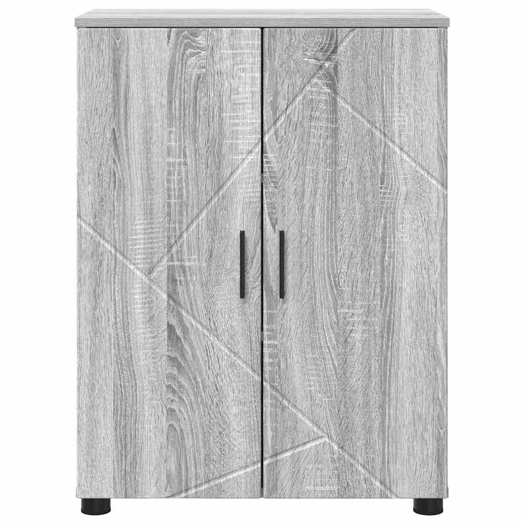 Badezimmerschrank mit Speicher Graues Sonoma 60 x 35 x 80 cm
