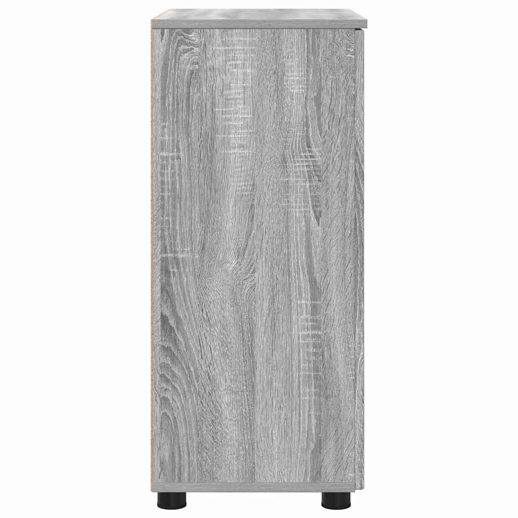 Badezimmerschrank mit Speicher Graues Sonoma 60 x 35 x 80 cm